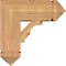 Ekena Millwork Balboa Arts and Crafts Smooth Bracket w/ Offset Brace, Western Red Cedar, 7 1/2"W x 18"D x 18"H BKT0806X18X18BOA03SWR - alternate 2